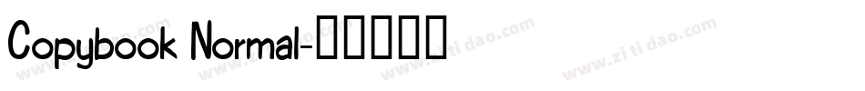 Copybook Normal字体转换